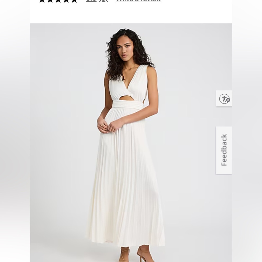 Satin White Maxi Dress